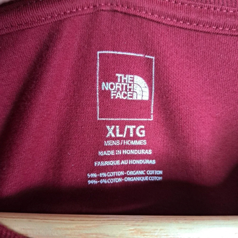 Cabincore Nostalgic Burgundy Rugged Men's XL Long Sleeve T Shirt The North Face